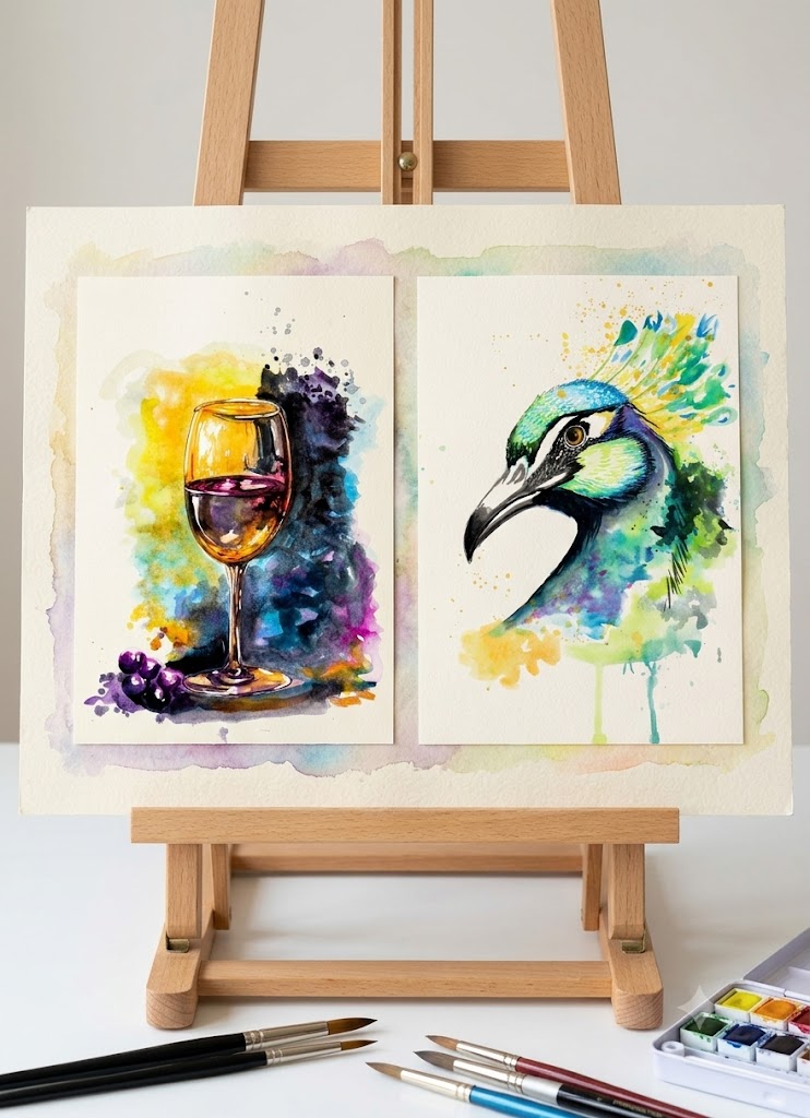 Acuarela El Arte del Agua I y II